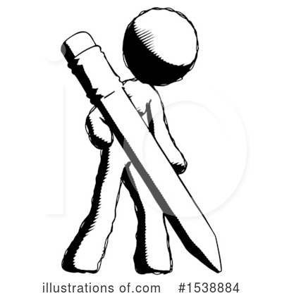 Royalty-Free (RF) Ink Design Mascot Clipart Illustration by Leo Blanchette - Stock Sample #1538884