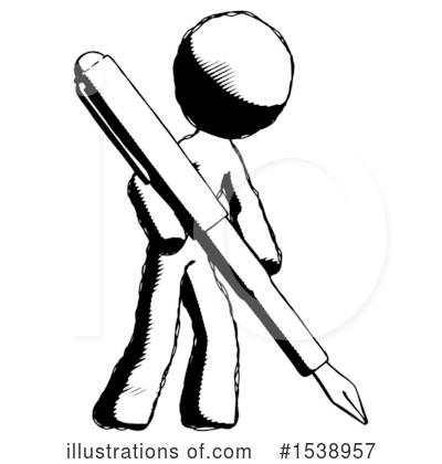 Royalty-Free (RF) Ink Design Mascot Clipart Illustration by Leo Blanchette - Stock Sample #1538957