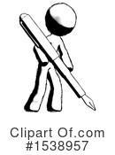 Ink Design Mascot Clipart #1538957 by Leo Blanchette