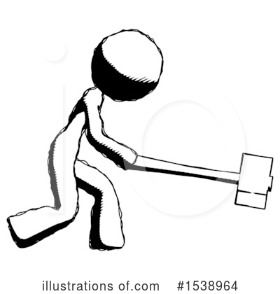 Royalty-Free (RF) Ink Design Mascot Clipart Illustration by Leo Blanchette - Stock Sample #1538964