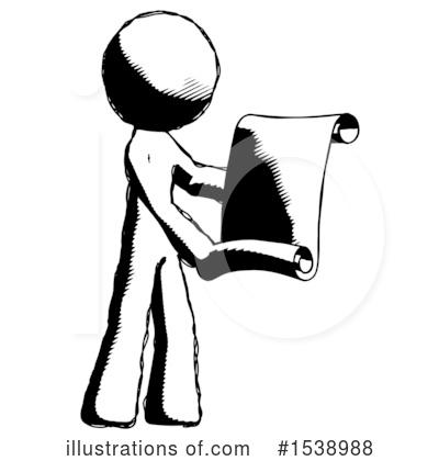 Royalty-Free (RF) Ink Design Mascot Clipart Illustration by Leo Blanchette - Stock Sample #1538988