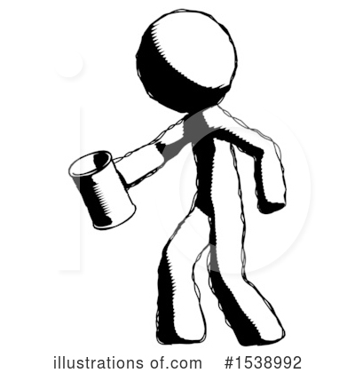 Royalty-Free (RF) Ink Design Mascot Clipart Illustration by Leo Blanchette - Stock Sample #1538992