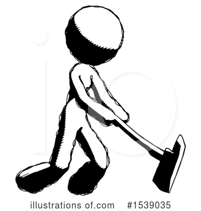 Royalty-Free (RF) Ink Design Mascot Clipart Illustration by Leo Blanchette - Stock Sample #1539035
