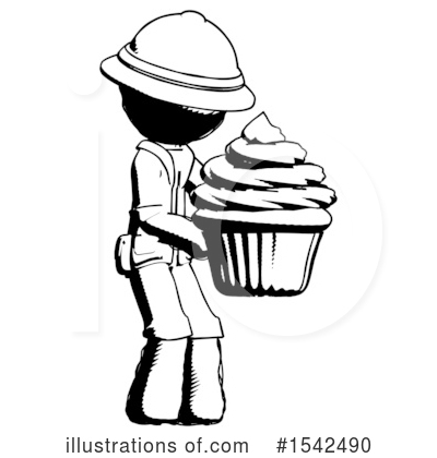 Royalty-Free (RF) Ink Design Mascot Clipart Illustration by Leo Blanchette - Stock Sample #1542490