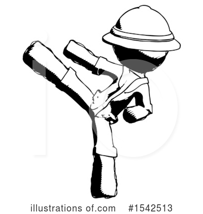 Royalty-Free (RF) Ink Design Mascot Clipart Illustration by Leo Blanchette - Stock Sample #1542513