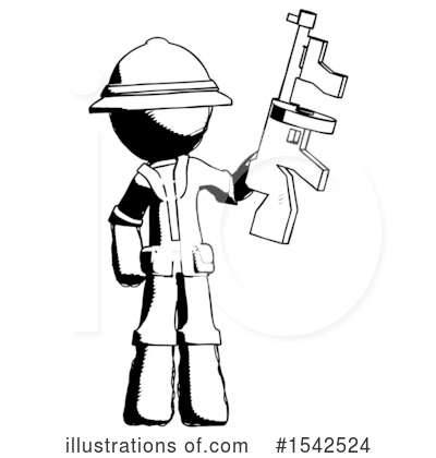 Royalty-Free (RF) Ink Design Mascot Clipart Illustration by Leo Blanchette - Stock Sample #1542524