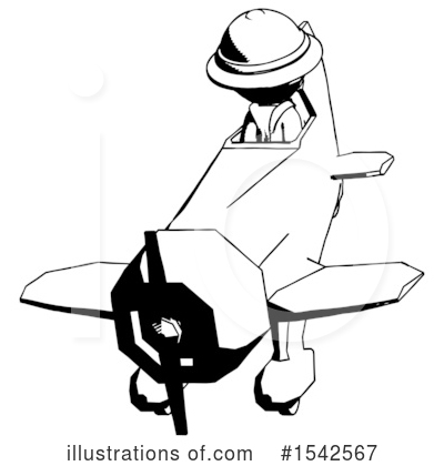 Royalty-Free (RF) Ink Design Mascot Clipart Illustration by Leo Blanchette - Stock Sample #1542567