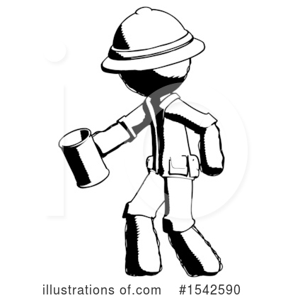 Royalty-Free (RF) Ink Design Mascot Clipart Illustration by Leo Blanchette - Stock Sample #1542590