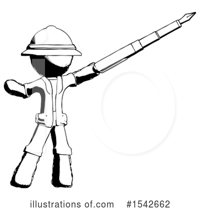 Royalty-Free (RF) Ink Design Mascot Clipart Illustration by Leo Blanchette - Stock Sample #1542662