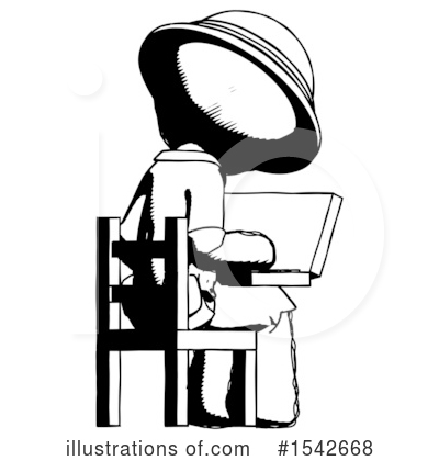 Royalty-Free (RF) Ink Design Mascot Clipart Illustration by Leo Blanchette - Stock Sample #1542668