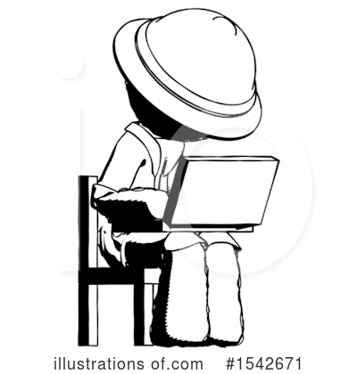 Royalty-Free (RF) Ink Design Mascot Clipart Illustration by Leo Blanchette - Stock Sample #1542671