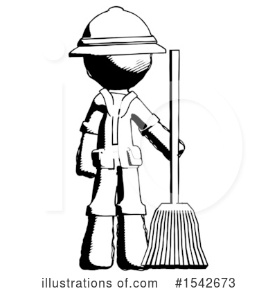 Royalty-Free (RF) Ink Design Mascot Clipart Illustration by Leo Blanchette - Stock Sample #1542673