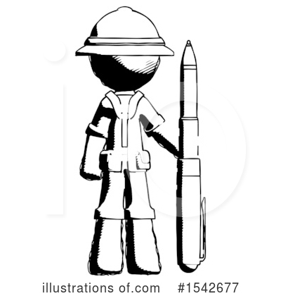 Royalty-Free (RF) Ink Design Mascot Clipart Illustration by Leo Blanchette - Stock Sample #1542677