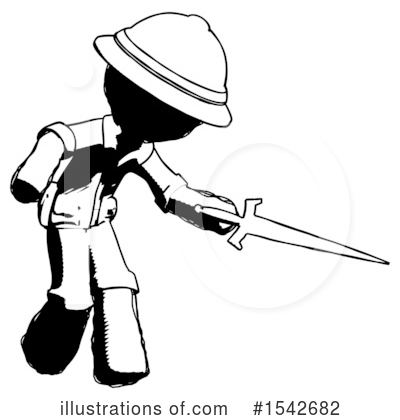 Royalty-Free (RF) Ink Design Mascot Clipart Illustration by Leo Blanchette - Stock Sample #1542682
