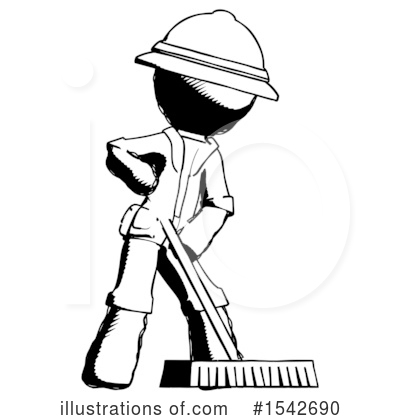 Royalty-Free (RF) Ink Design Mascot Clipart Illustration by Leo Blanchette - Stock Sample #1542690