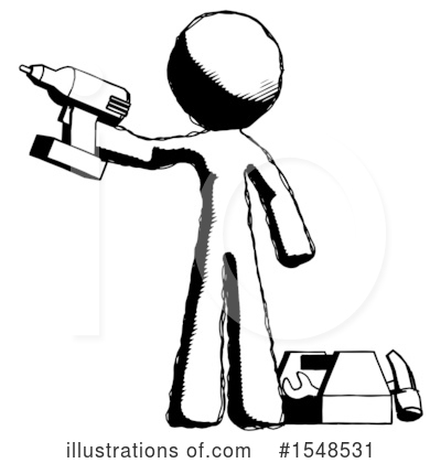 Royalty-Free (RF) Ink Design Mascot Clipart Illustration by Leo Blanchette - Stock Sample #1548531