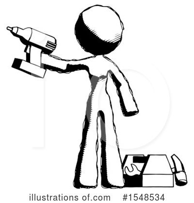 Royalty-Free (RF) Ink Design Mascot Clipart Illustration by Leo Blanchette - Stock Sample #1548534