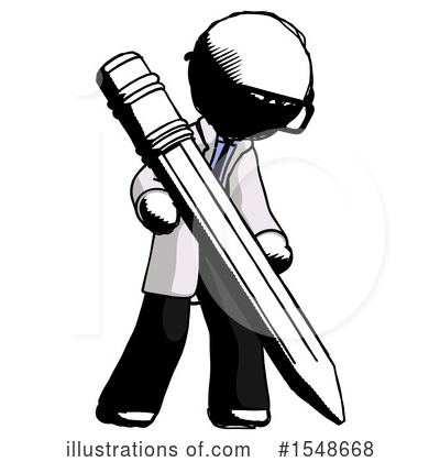 Royalty-Free (RF) Ink Design Mascot Clipart Illustration by Leo Blanchette - Stock Sample #1548668