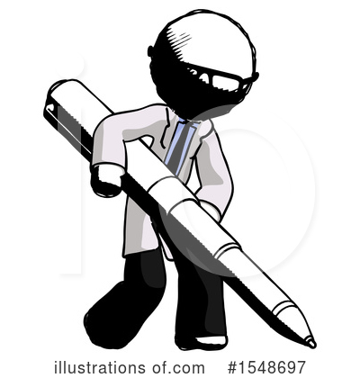 Royalty-Free (RF) Ink Design Mascot Clipart Illustration by Leo Blanchette - Stock Sample #1548697