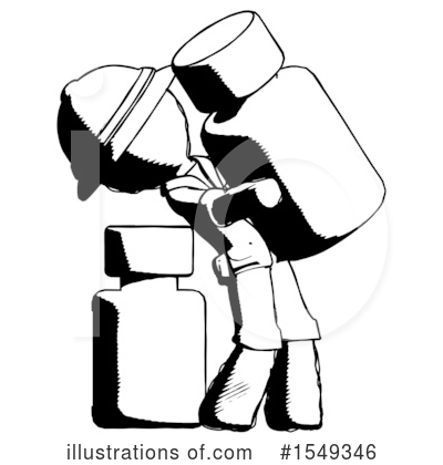 Royalty-Free (RF) Ink Design Mascot Clipart Illustration by Leo Blanchette - Stock Sample #1549346