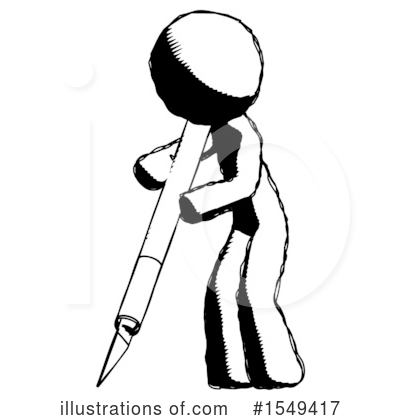 Royalty-Free (RF) Ink Design Mascot Clipart Illustration by Leo Blanchette - Stock Sample #1549417