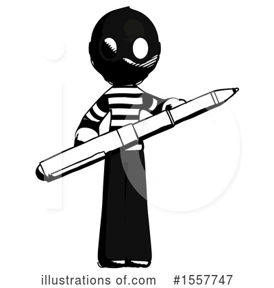 Royalty-Free (RF) Ink Design Mascot Clipart Illustration by Leo Blanchette - Stock Sample #1557747