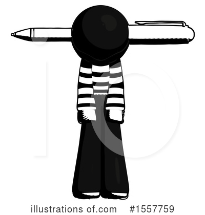 Royalty-Free (RF) Ink Design Mascot Clipart Illustration by Leo Blanchette - Stock Sample #1557759