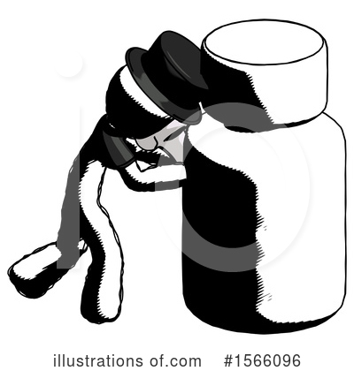 Royalty-Free (RF) Ink Design Mascot Clipart Illustration by Leo Blanchette - Stock Sample #1566096