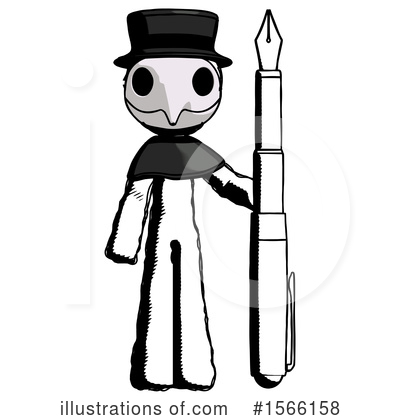 Royalty-Free (RF) Ink Design Mascot Clipart Illustration by Leo Blanchette - Stock Sample #1566158