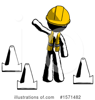 Royalty-Free (RF) Ink Design Mascot Clipart Illustration by Leo Blanchette - Stock Sample #1571482