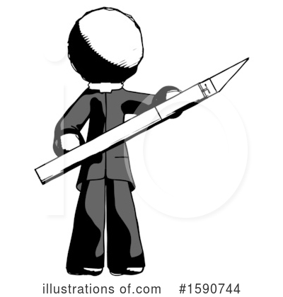 Royalty-Free (RF) Ink Design Mascot Clipart Illustration by Leo Blanchette - Stock Sample #1590744