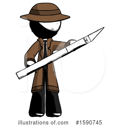 Royalty-Free (RF) Ink Design Mascot Clipart Illustration by Leo Blanchette - Stock Sample #1590745