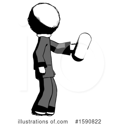 Royalty-Free (RF) Ink Design Mascot Clipart Illustration by Leo Blanchette - Stock Sample #1590822