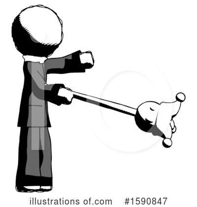Royalty-Free (RF) Ink Design Mascot Clipart Illustration by Leo Blanchette - Stock Sample #1590847