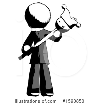 Royalty-Free (RF) Ink Design Mascot Clipart Illustration by Leo Blanchette - Stock Sample #1590850