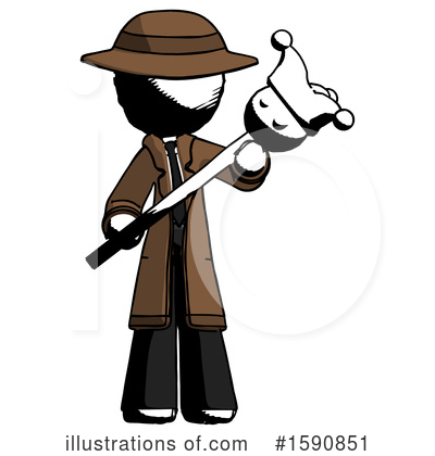 Royalty-Free (RF) Ink Design Mascot Clipart Illustration by Leo Blanchette - Stock Sample #1590851