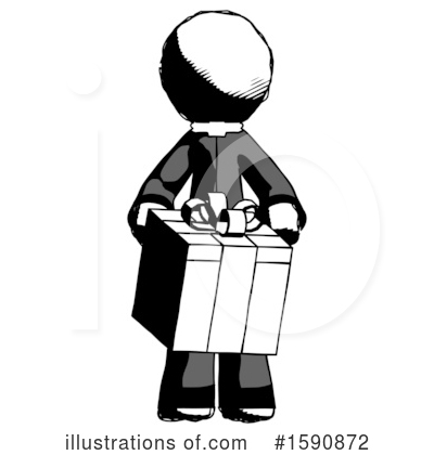 Royalty-Free (RF) Ink Design Mascot Clipart Illustration by Leo Blanchette - Stock Sample #1590872