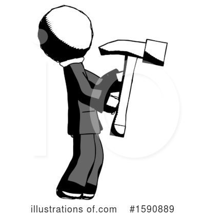 Royalty-Free (RF) Ink Design Mascot Clipart Illustration by Leo Blanchette - Stock Sample #1590889