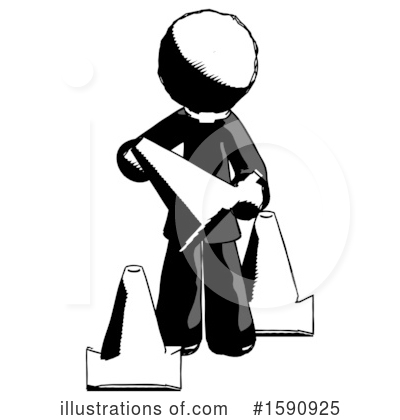 Royalty-Free (RF) Ink Design Mascot Clipart Illustration by Leo Blanchette - Stock Sample #1590925