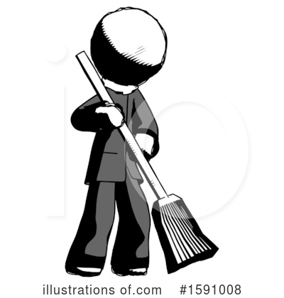 Royalty-Free (RF) Ink Design Mascot Clipart Illustration by Leo Blanchette - Stock Sample #1591008