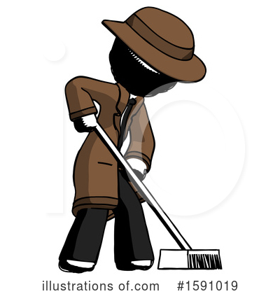 Royalty-Free (RF) Ink Design Mascot Clipart Illustration by Leo Blanchette - Stock Sample #1591019