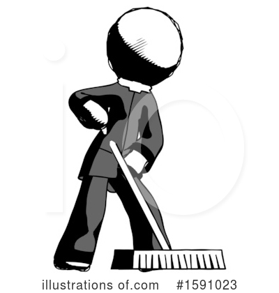 Royalty-Free (RF) Ink Design Mascot Clipart Illustration by Leo Blanchette - Stock Sample #1591023
