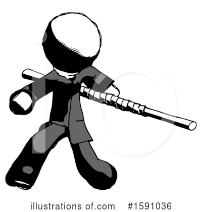 Royalty-Free (RF) Ink Design Mascot Clipart Illustration by Leo Blanchette - Stock Sample #1591036