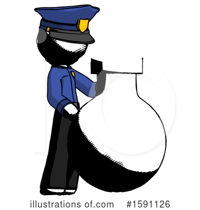 Royalty-Free (RF) Ink Design Mascot Clipart Illustration by Leo Blanchette - Stock Sample #1591126