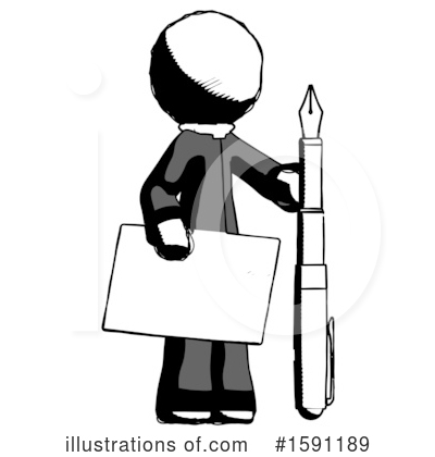 Royalty-Free (RF) Ink Design Mascot Clipart Illustration by Leo Blanchette - Stock Sample #1591189