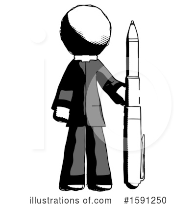 Royalty-Free (RF) Ink Design Mascot Clipart Illustration by Leo Blanchette - Stock Sample #1591250
