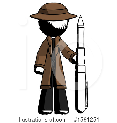 Royalty-Free (RF) Ink Design Mascot Clipart Illustration by Leo Blanchette - Stock Sample #1591251