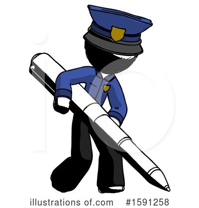 Royalty-Free (RF) Ink Design Mascot Clipart Illustration by Leo Blanchette - Stock Sample #1591258