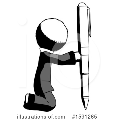 Royalty-Free (RF) Ink Design Mascot Clipart Illustration by Leo Blanchette - Stock Sample #1591265