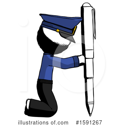 Royalty-Free (RF) Ink Design Mascot Clipart Illustration by Leo Blanchette - Stock Sample #1591267